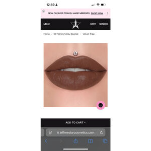 NIB Jeffree Star Cosmetics Velvet Trap Lipstick, Dominatrix